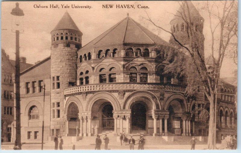 NEW HAVEN, CT Connecticut   OSBORN HALL Yale University   c1910s     Postcard