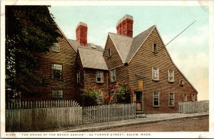 Vtg 1910s The House of Seven Gables Salem Massachusetts MA Postcard