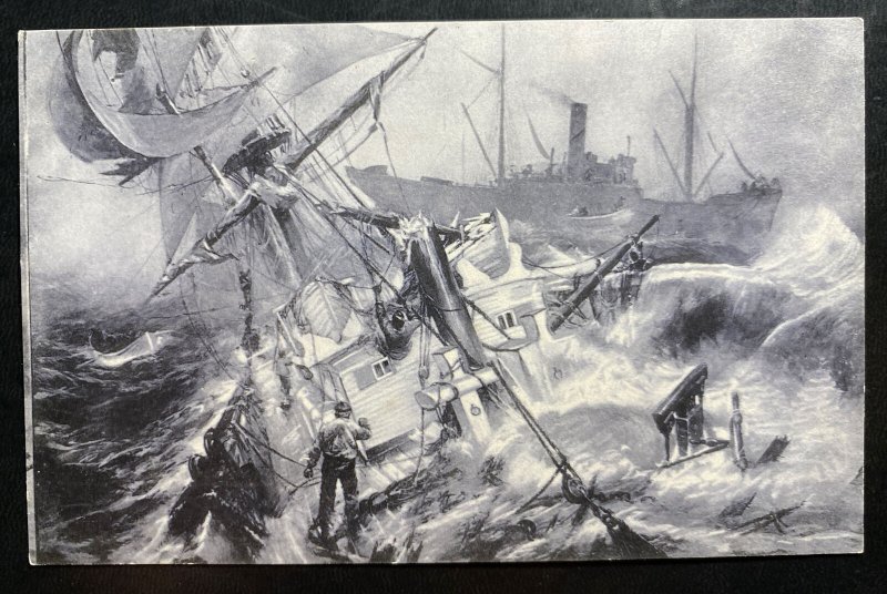 Mint Germany Picture Postcard PPC Last Moments Of An English Battle Ship 