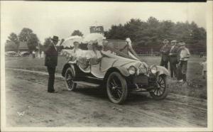 Bradford NH (Written on Back) Old Car Decorated For Parade c1915 RPPC