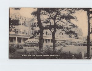 Postcard Belmont Hotel Cape Cod West Harwich Massachusetts USA