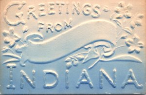 Indiana Greetings With Embossed Flowers
