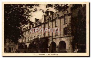 Old Postcard Quimper L & # 39Ancien Eveche