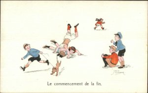 Jack Number - Women Sport Wrestling Men Exicted to Watch c1910 Postcard #3