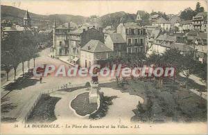 Postcard La Bourboule Old Place of Remembrance and Villas