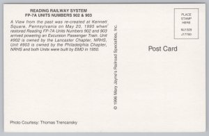 Transportation~Reading Railway System FP-7A 902 & 903~Vintage Postcard