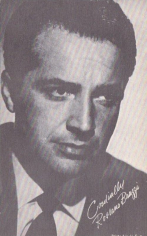 Vintage Arcade Card Rossano Brazzi