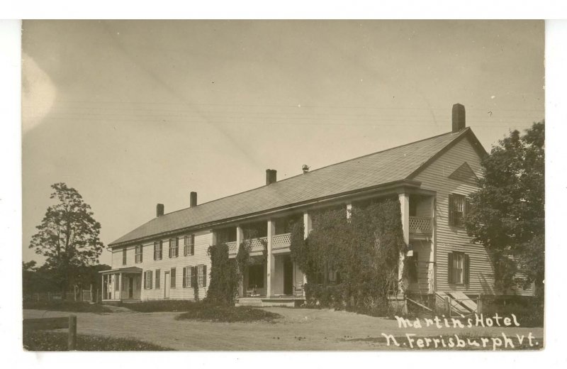 VT - North Ferrisburg. Martin Hotel     RPPC