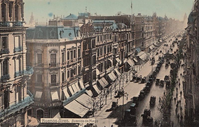 B80742 avenida de mayo   buenos aires  argentina  front/back image