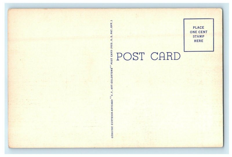 c1940's U.S Post Office And Court House Huntsville Alabama AL Vintage Postcard 