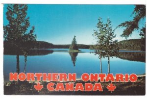 Lake Scene, Northern Ontario Vintage Chrome Postcard