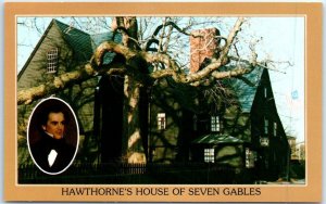 Postcard - Hawthorne's House of Seven Gables, Salem, Massachusetts, USA