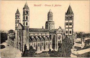 CPA Vercelli Chiesa S.Andrea ITALY (800622)