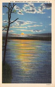 Moonlight Hickory, North Carolina NC Postcard
