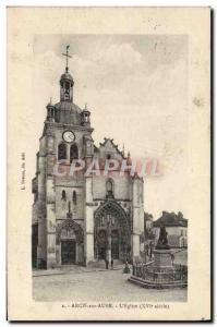 Old Postcard Arcis Sur Aube L & # 39Eglise