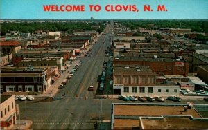 New Mexico Welcome To Clovis Showing Main Street Looking North