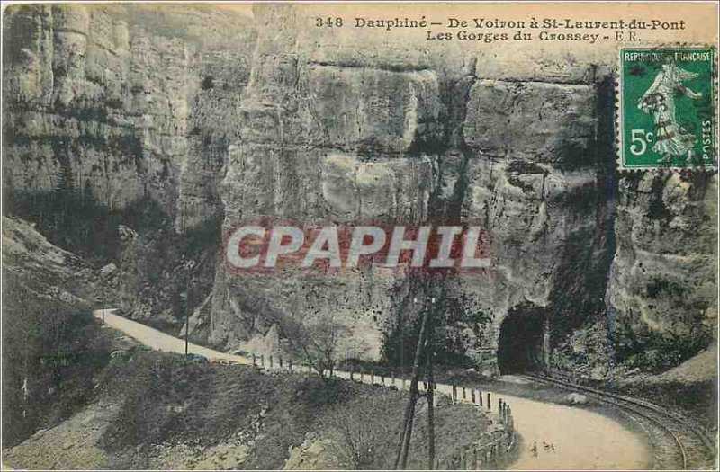 Postcard From Old Dauphine Voiron in St Laurent du Pont Gorges of Crossey