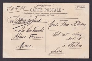 FRANCE, Postcard, Reims, The theater