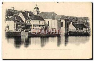 Postcard Modern L & # 39isle on the Doubs The right bank of the Doubs downstr...