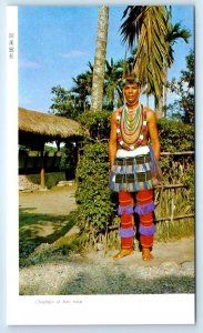 Chieftan of Ami Tribe TAIWAN Postcard