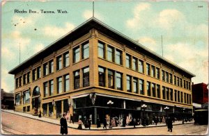View of Rhodes Brothers Department Store, Tacoma WA Vintage Postcard Y79