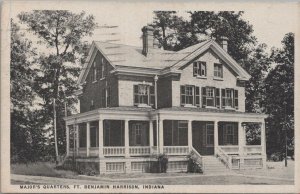 Postcard Major's Quarters Ft Benjamin Harrison IN 1917