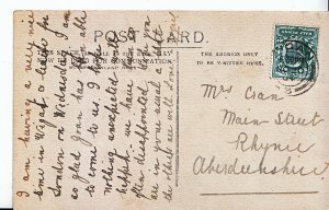 Genealogy Postcard - Family History - Cran - Rhynie - Aberdeenshire   U2631