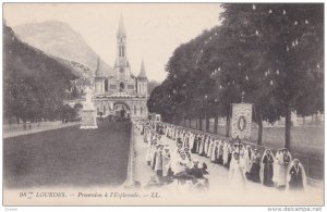 LOURDES, Hautes Pyrenees, France, 1900-1910´s; Procession A L'Esplanade