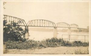 C-1910 Washington Iowa Postcard Truss Girder Bridge Phillips Heinzman 12981