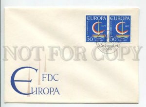 445846 Liechtenstein 1966 year FDC Europa CEPT