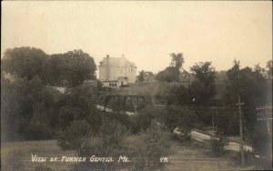 Turner Center ME General View c1915 Real Photo Postcard