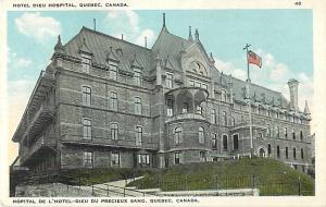 Hotel Dieu Hospital Quebec Canada White Border