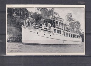 QUEENSLAND,HAYLES FAST MOTOR VESSEL  MIRIMAR ,RIVER EXCURSION, c1935 info card
