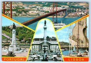 LISBOA multiview LISBON Portugal 4x6 Postcard