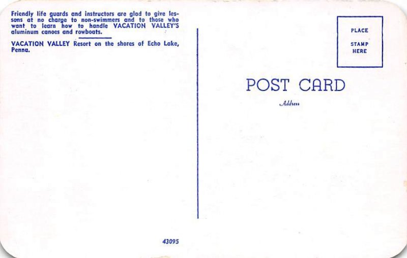 Vacation Valley Echo Lake Pennsylvania, PA