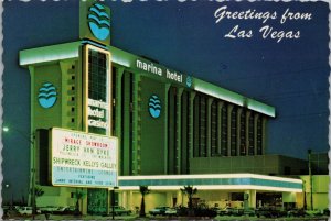 Greetings from Las Vegas Nevada Postcard PC558
