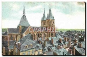 Blois Postcard Ancient Church St Nicolas View from the castle