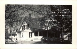 Windsor Vermont VT The Guest House Hotel Real Photo Vintage Postcard