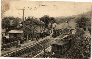 CPA AK AUMALE - La Gare (211233)