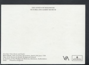 V & A Museum Postcard - First Day's Vase, Josiah Wedgwood   RR6602