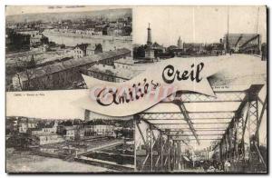 Creil Old Postcard Amitie