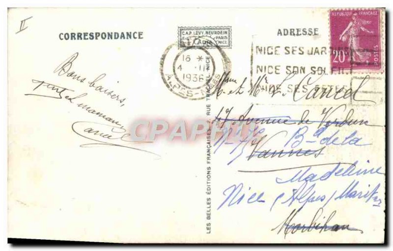 Old Postcard Nice Carnival The wolf and the & # 39agneau