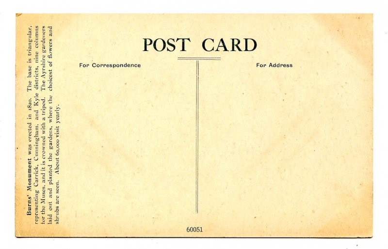 UK - Scotland, Ayr. Burns Monument