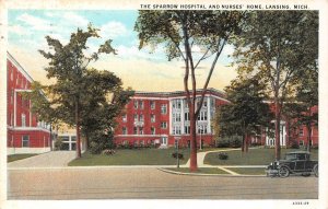 Lansing, MI Michigan  THE SPARROW HOSPITAL & NURSES HOME   1936 Vintage Postcard