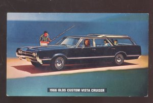 1966 OLDSMOBILE VISTA CRUISER STATION WAGON CAR DEALER ADVERTISING POSTCARD