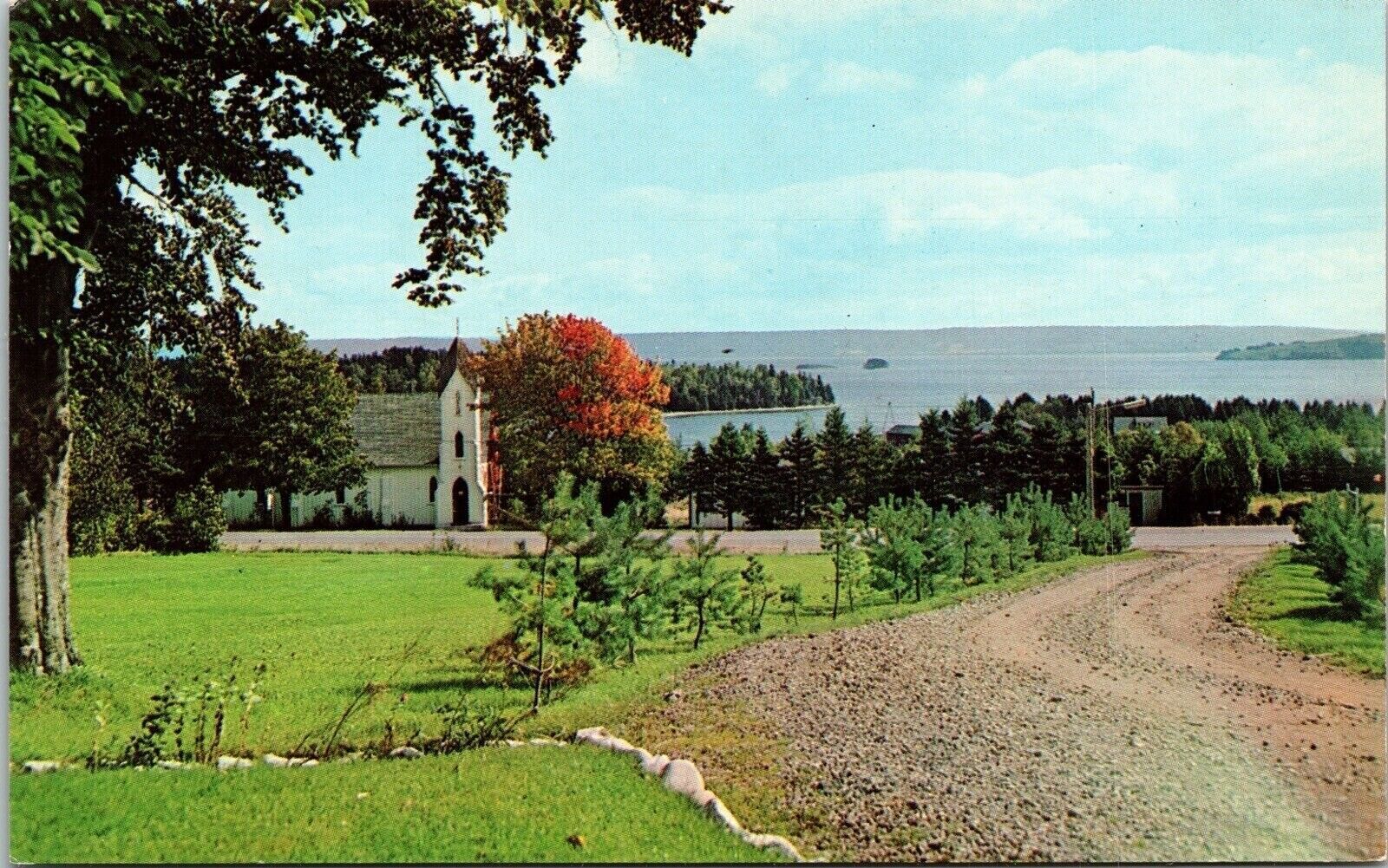 Baddeck Cape Breton Nove Scotia NS Canada Postcard Plastichrome VTG UNP