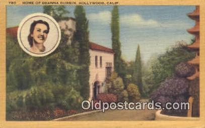 Deanna Durbin, Hollywood CA, USA Movie Star, Actor / Actress, Post Card Postc...