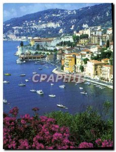 Modern Postcard Villefranche Sur Mer from the Moyenne Corniche