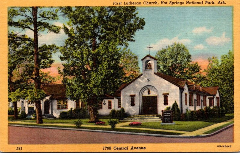 Arkansas Hot Springs First Lutheran Church Curteich