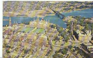 Canada Postcard - Ottawa, Aerial View of The Canadian Houses of Parliament  AB71